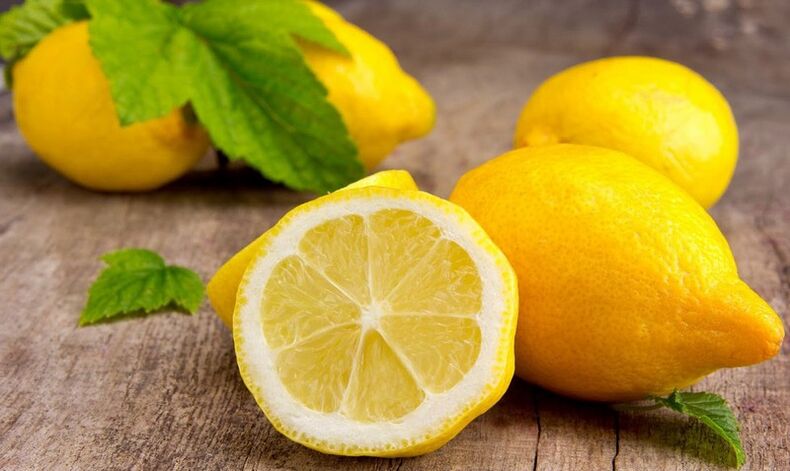 Lemon used to treat osteochondrosis